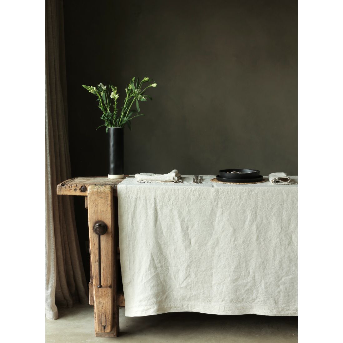 Linen Tablecloth Natural 140x230cm