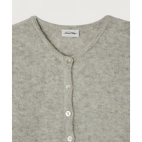 American Vintage Vitow Cardigan Heather grey - buy it now online in the UK from Stripesfashion. Close up detail