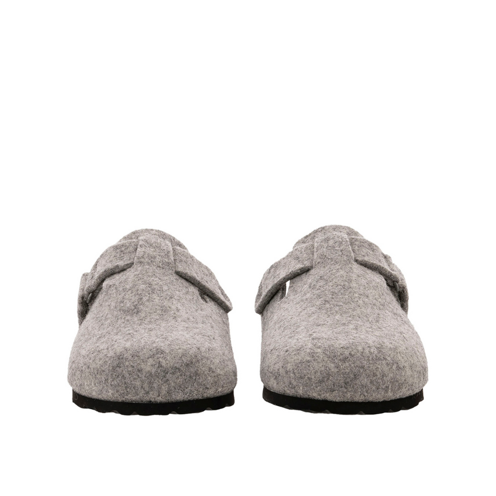 Shepherd of Sweden Hilma Slippers in grey wool. Brand new and available from our UK Independent store.