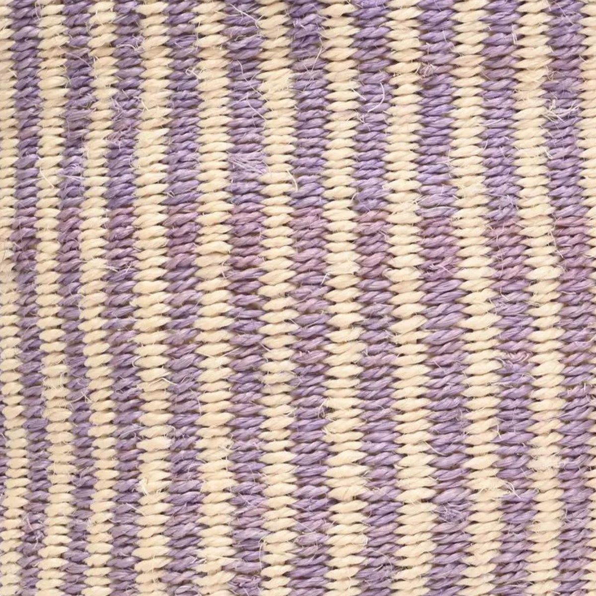 Umeme Lavender Pinstripe Woven Storage Basket