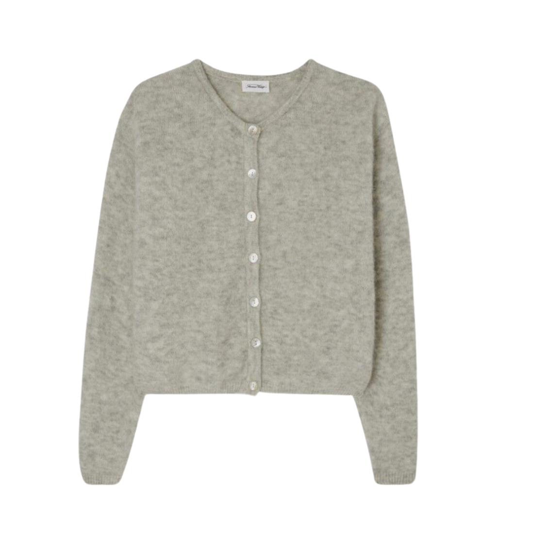 American Vintage Vitow Cardigan Heather grey - buy it now online in the UK from Stripesfashion