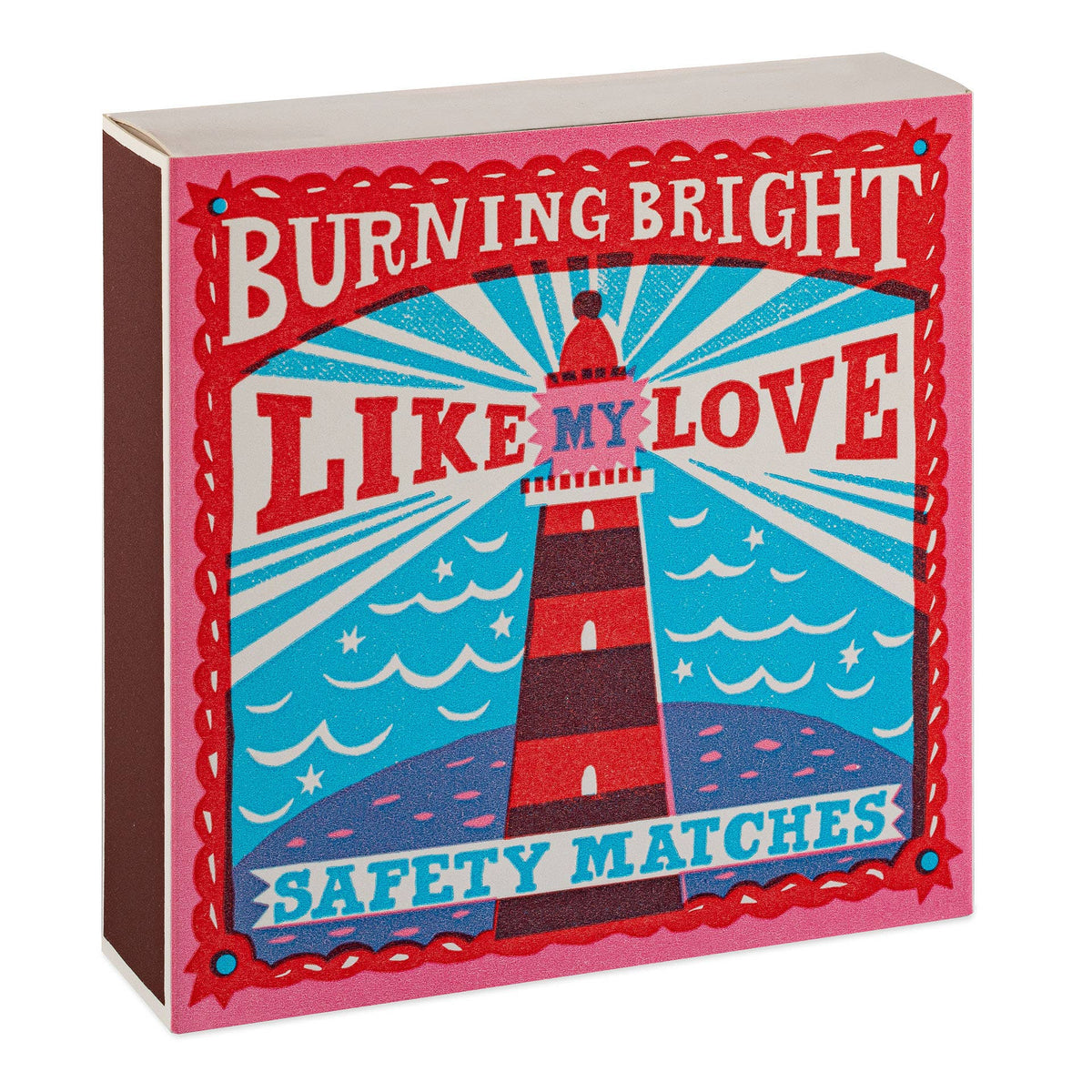 Burning Bright | Square Matchboxes - Stripes Fashion