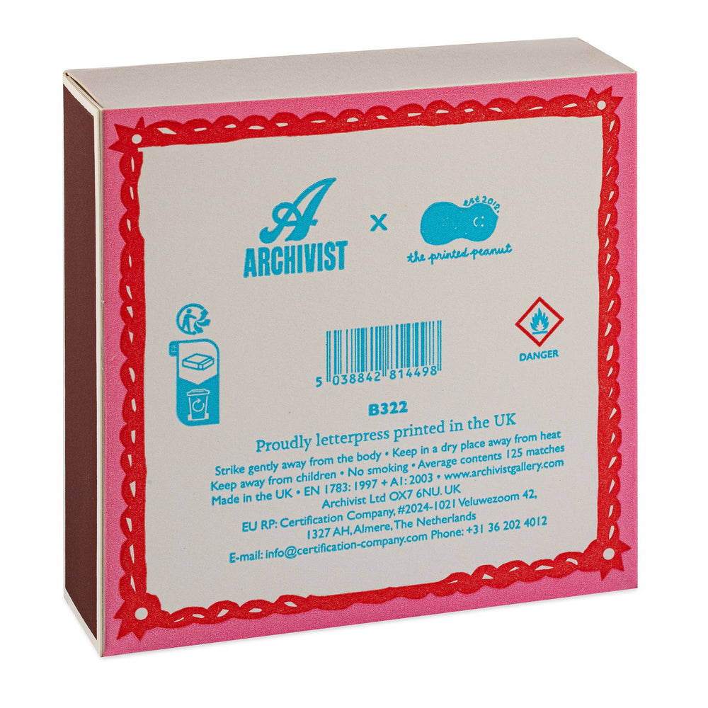 Burning Bright | Square Matchboxes - Stripes Fashion