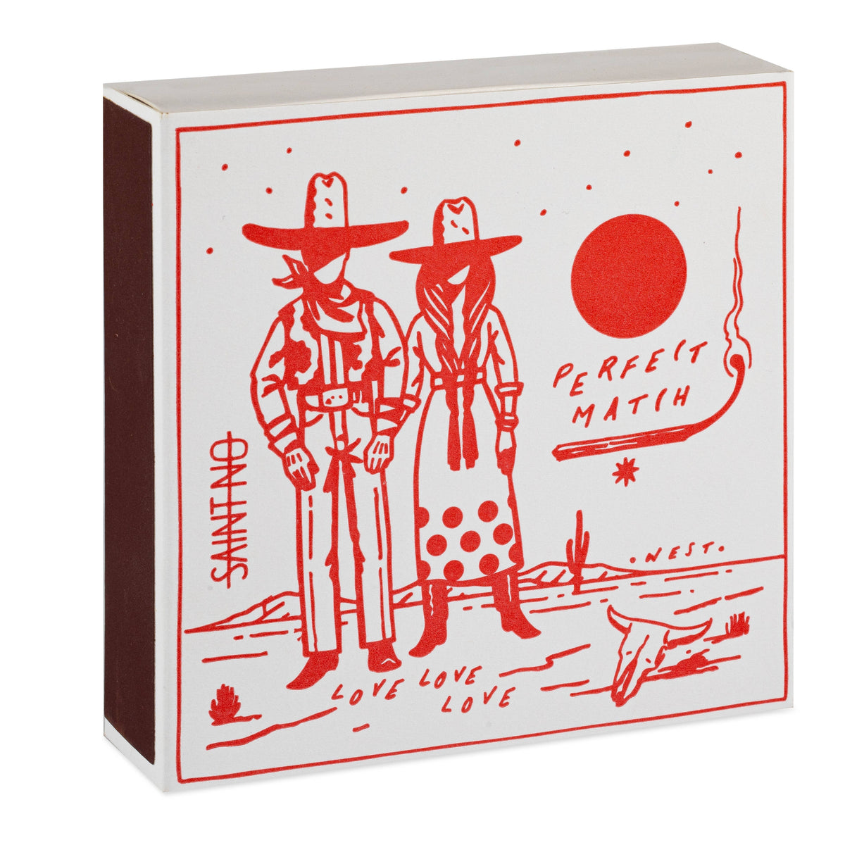 Cowboy Perfect Match | Square Matchboxes - Stripes Fashion