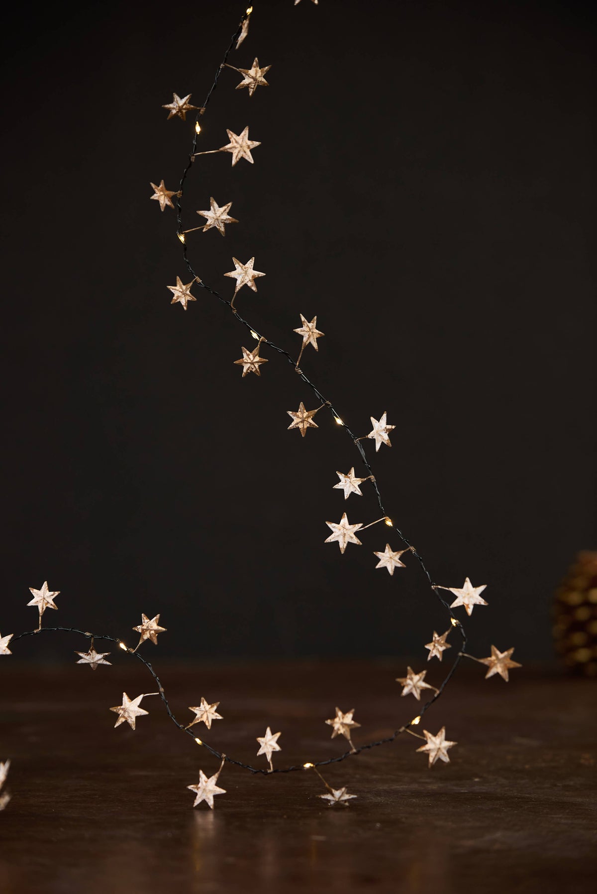 Antique Star Light String Antique White