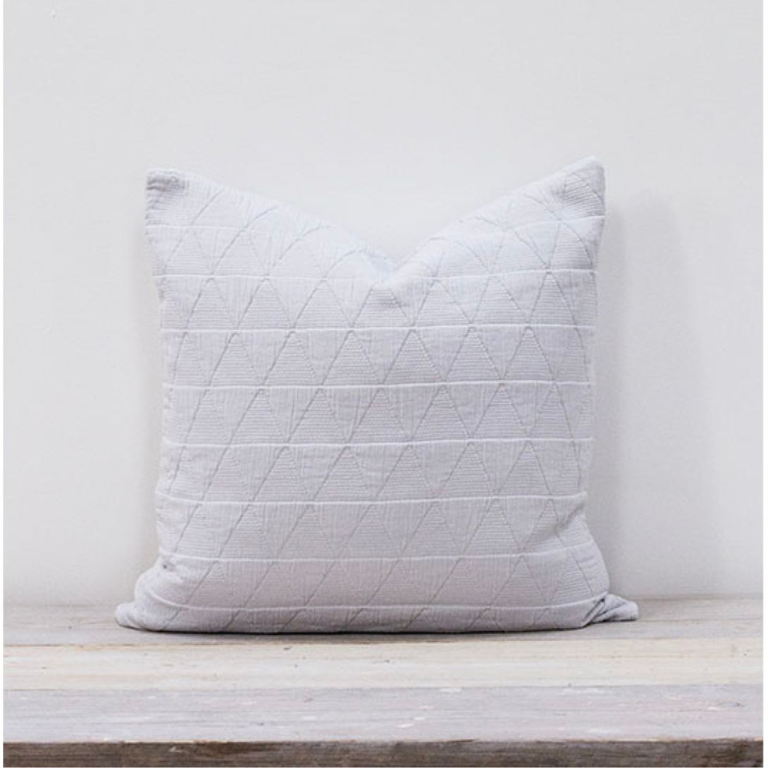 Stockholm Textured Silver Grey Cushion 50x50cm