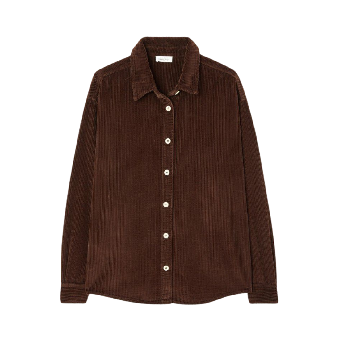 American Vintage Padow Shirt Chocolate Brownie PADO06 – Stripes 