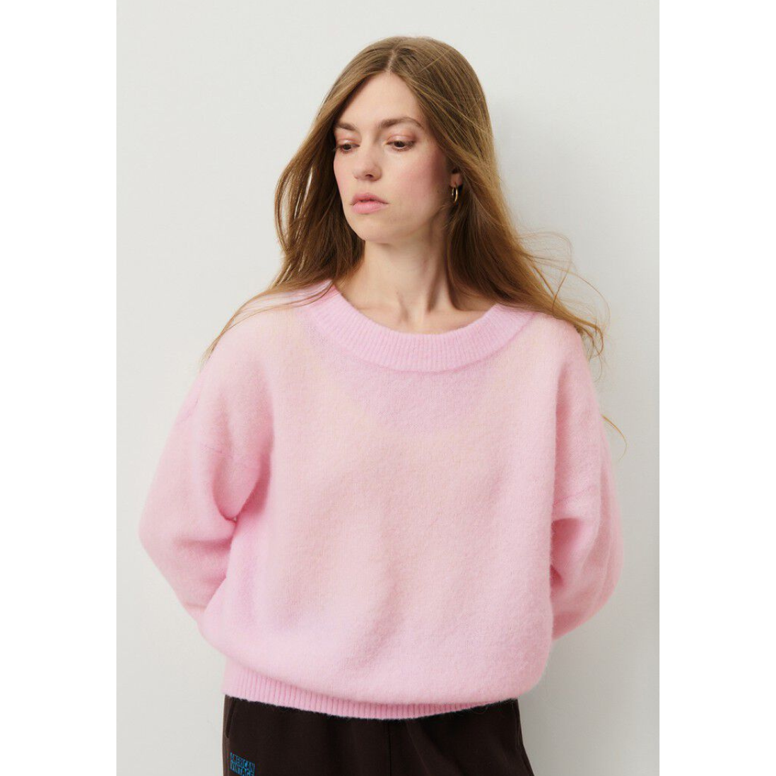 American Vintage Vitow Sweater Sugared Almond Pink available to buy from Stripes Fashion, an independent online boutique