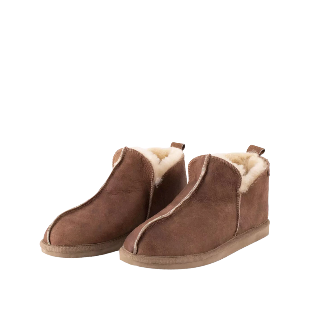 Shepherd of Sweden Annie Sheepskin Slippers Cognac Stripes Fashion