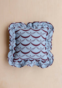 Cotton Cushion Cover in Blue Circus
