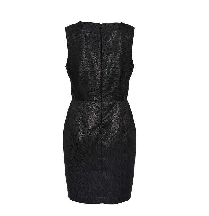 Custommade Black Menja Textured Dress