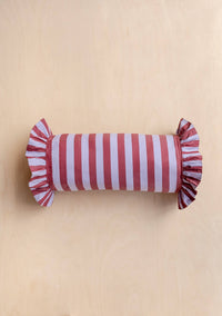 Cotton Cushion Cover in Lilac Stripe