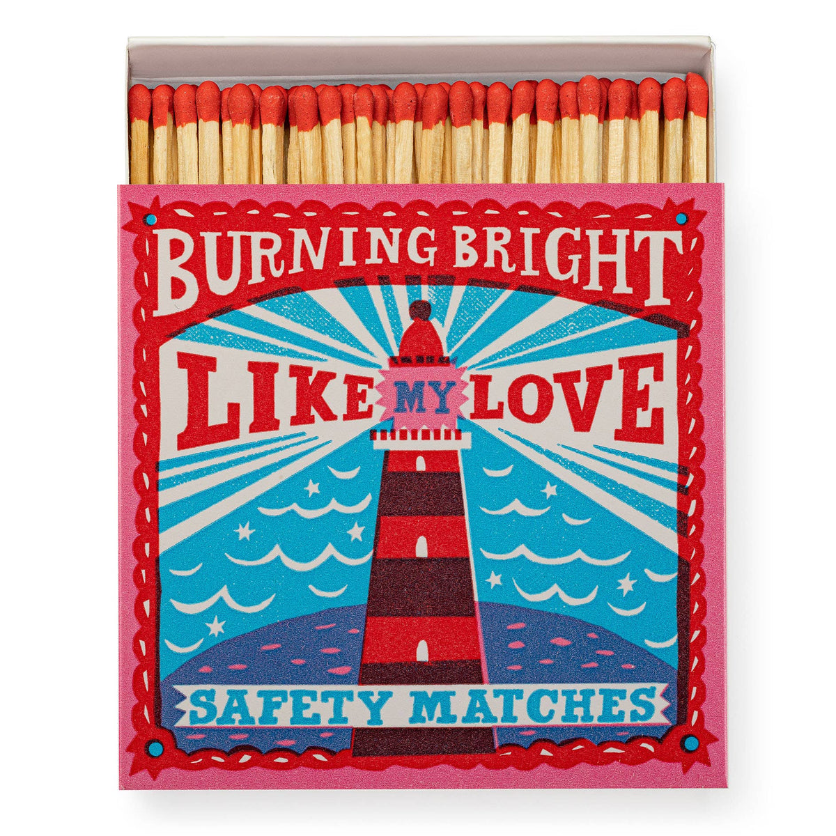 Burning Bright | Square Matchboxes - Stripes Fashion