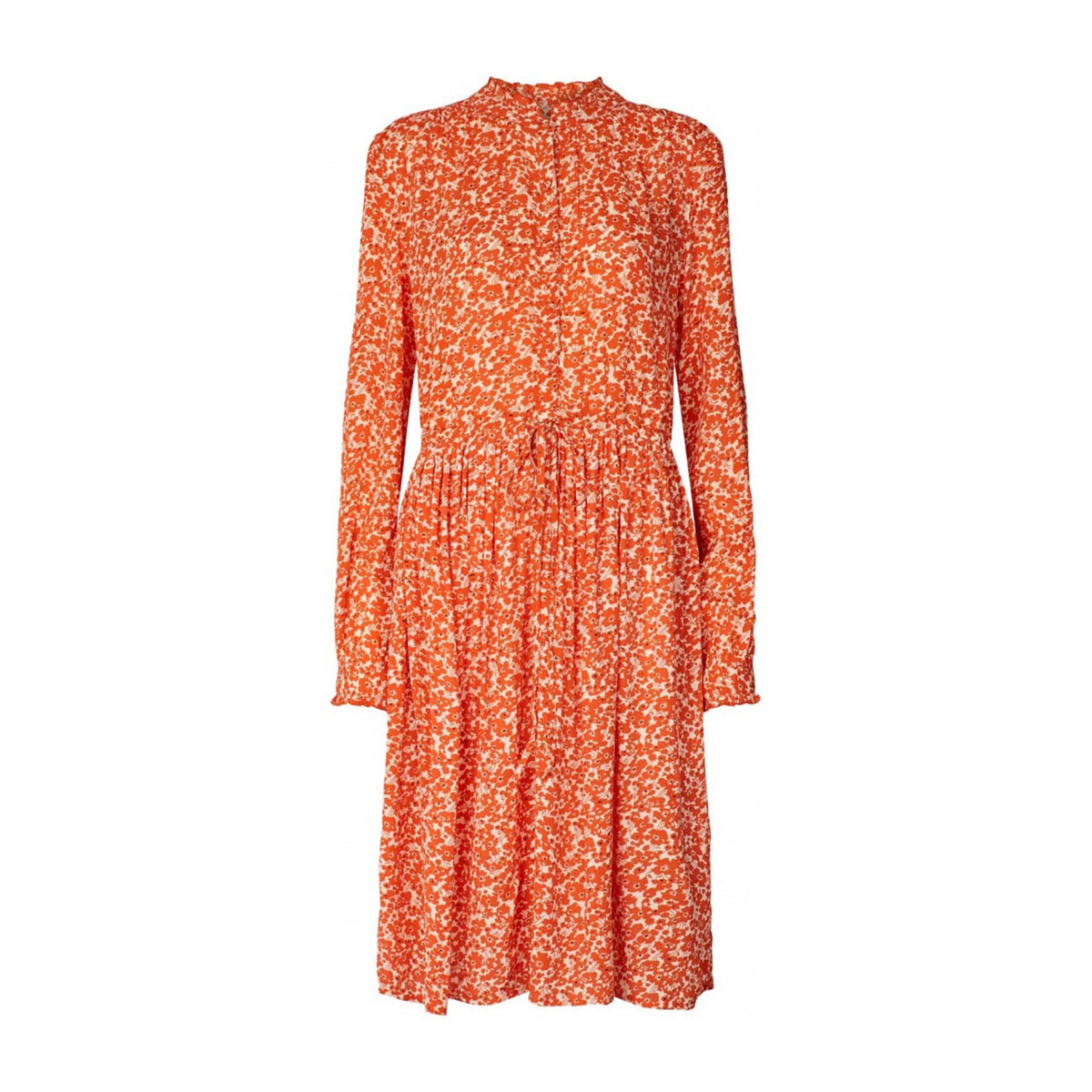 Sienna Dress Orange Flower