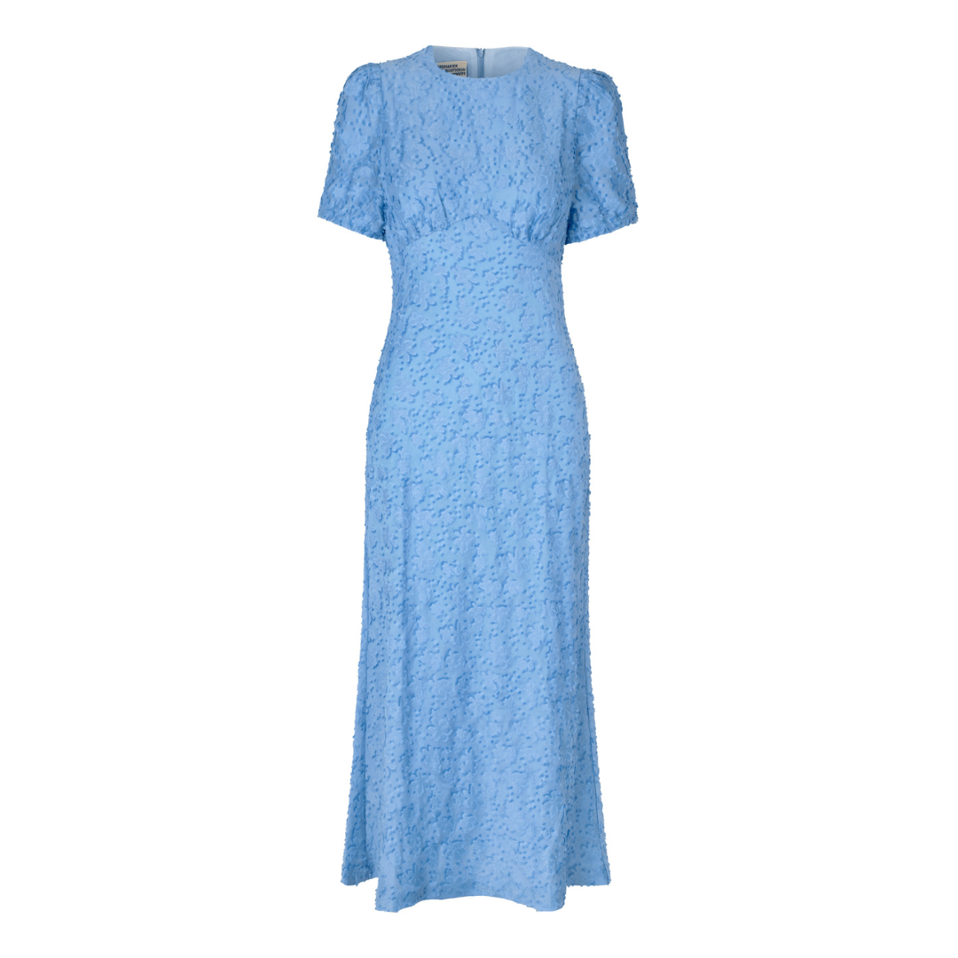 Baum und Pferdgarten Avigail Dress Bel Air Blue available to buy in the UK from Stripes
