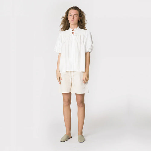 Larkina Shirt White - Stripes Fashion