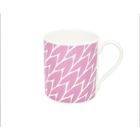 Leaf Print Mug Pink
