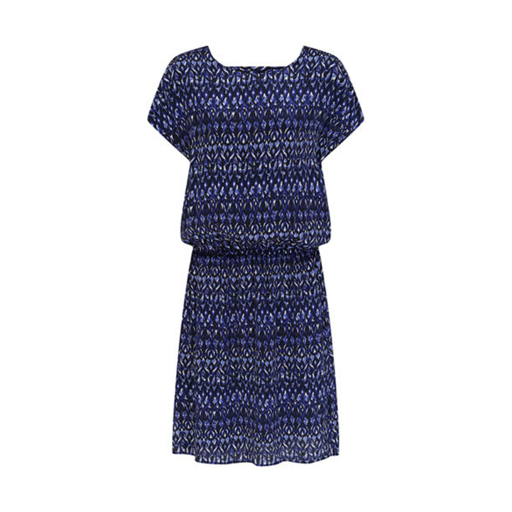 Hembury Dress Ikat Bluebell Mercy Delta, - Stripes Fashion and Beauty