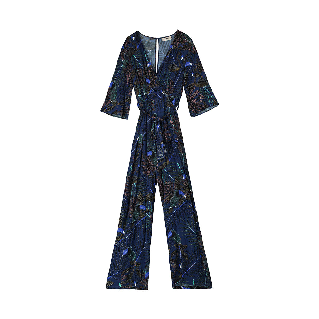 Viola Printed Jumpsuit Pyrus, - Stripes Fashion and Beauty
