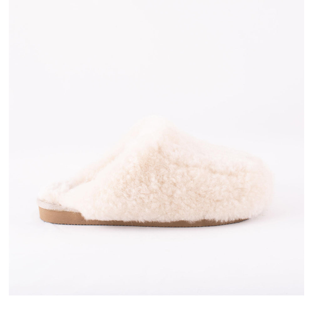 Jenny Sheepskin Mule Slippers Cream