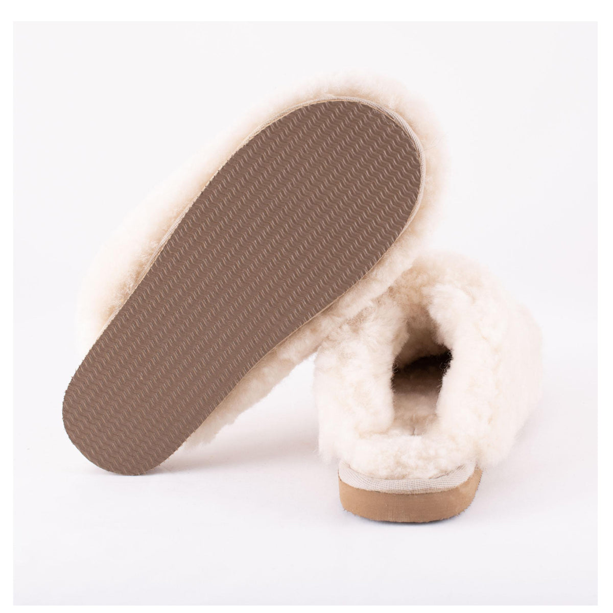Jenny Sheepskin Mule Slippers Cream