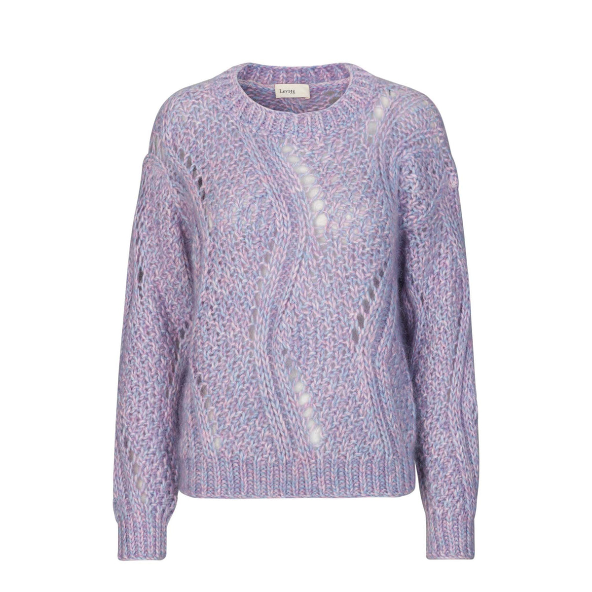 Levete Room Lilac Cable Knit Levete Room, - Stripes Fashion and Beauty