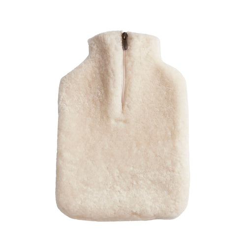 Shepherd of Sweden Sheepskin Hot Water Bottle Cover.  Available in cream from our independent UK store