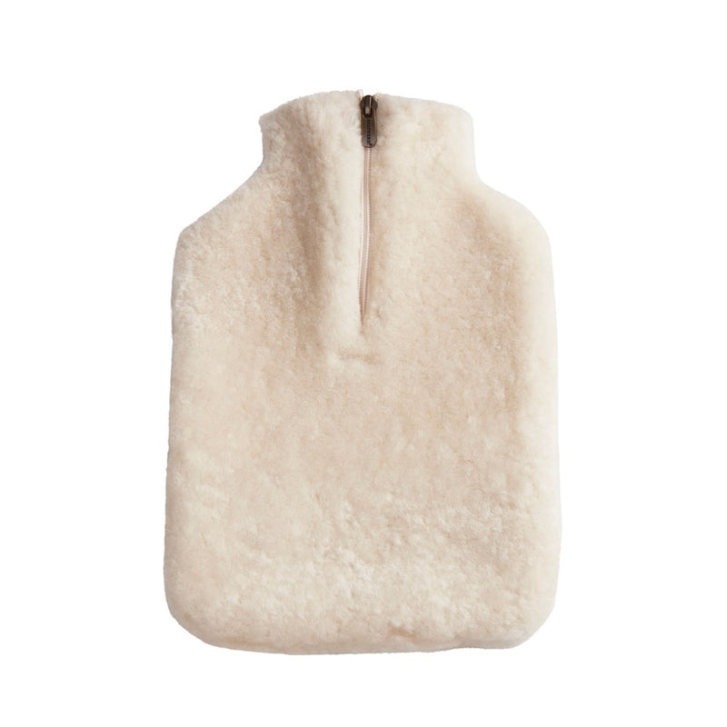 Shepherd of Sweden Sheepskin Hot Water Bottle Cover.  Available in cream from our independent UK store