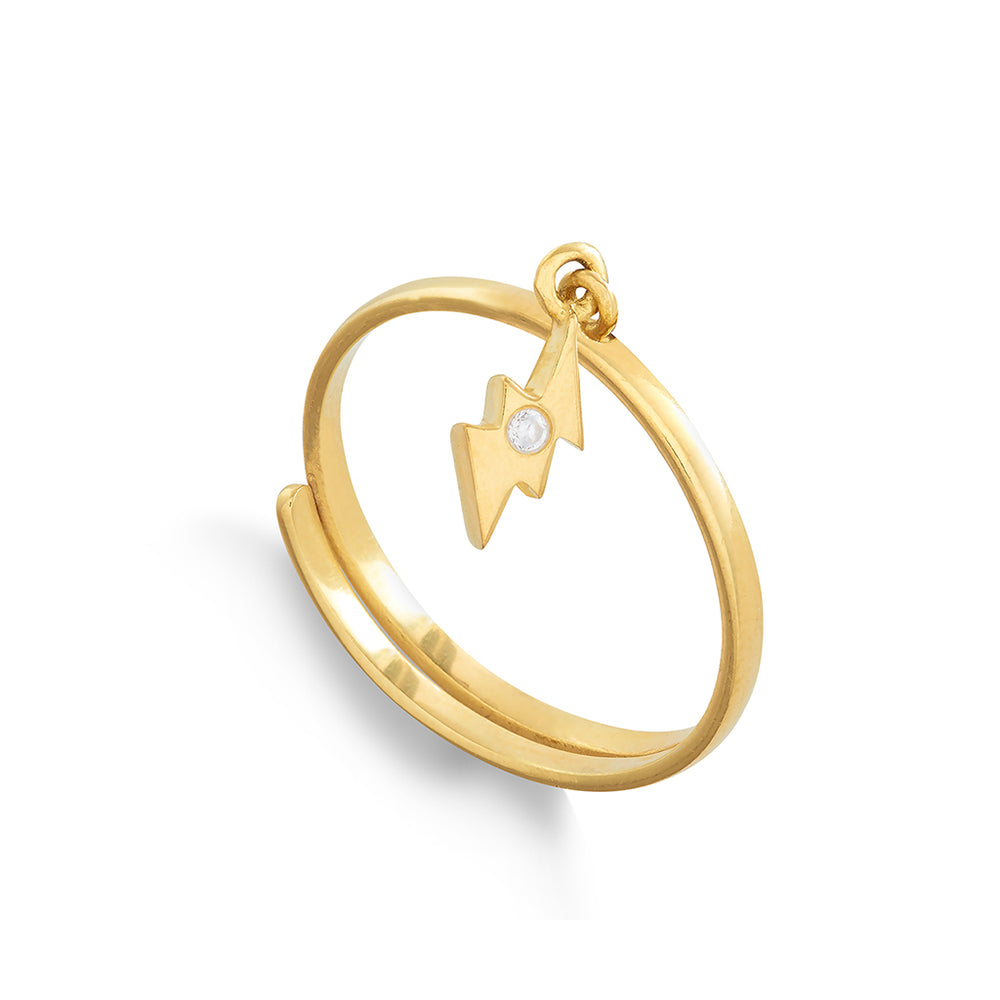 Supersonic Light Clear Quartz Gold Vermeil SVP Jewellery, - Stripes Fashion and Beauty